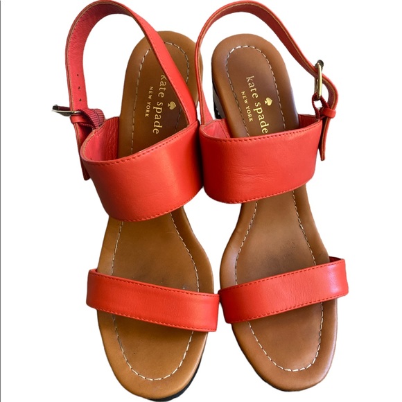 Kate spade bins striped wedges size 9.5 - Picture 5 of 5